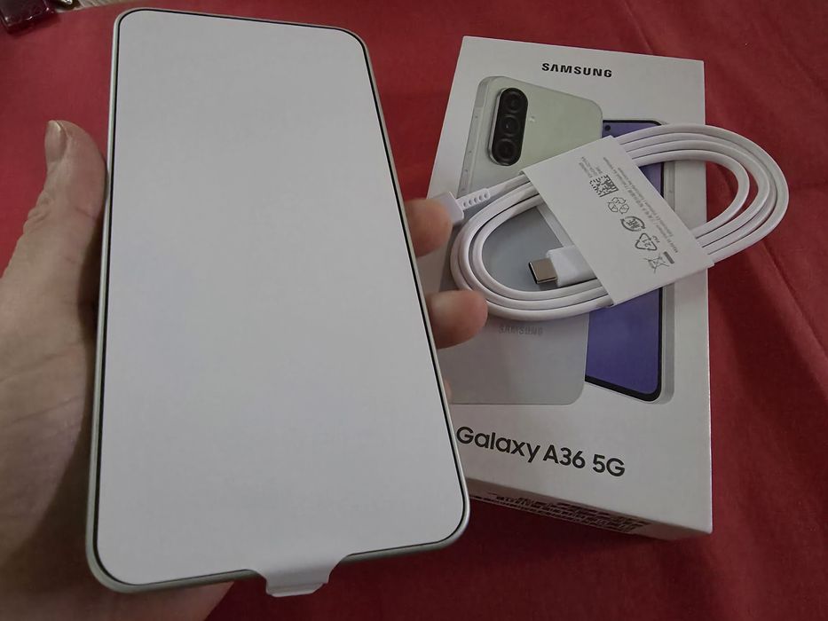 -Samsung A36-5G, Nou, 128Gb, 6Ram, 0 cicluri incarcare, nefolosit, Ver