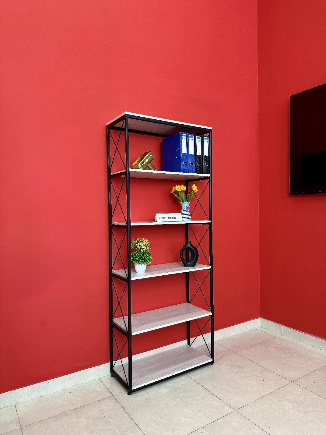 Стеллаж шкаф  лофт jovon shkaf loft temr