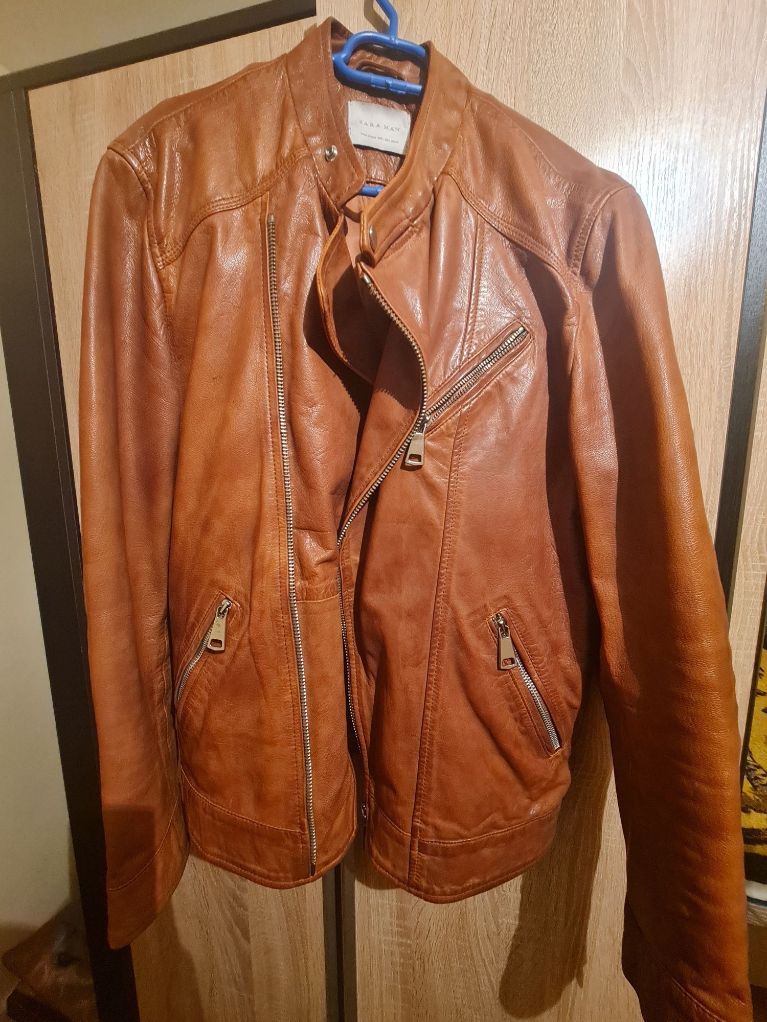 Geaca piele naturala Zara