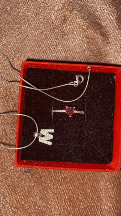 Lantic si inel din Argint Pandora