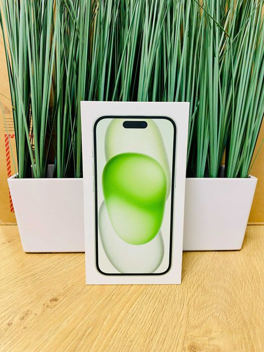 ЧИСТО НОВ !!! Apple iPhone 15, 128GB, 5G, Green