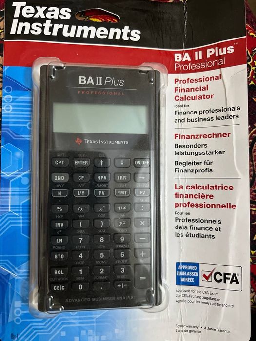 Калькулятор Финансовый Аудиторский Texas Instrument BA II Plus