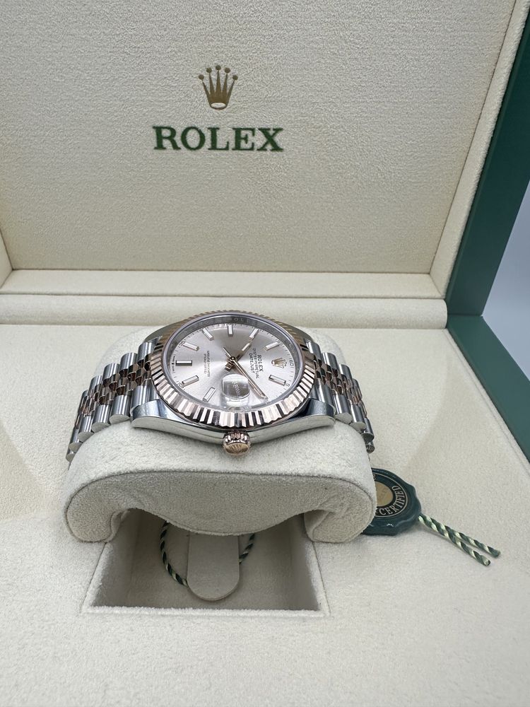 Rolex Datejust 41 mm aur rose si otel