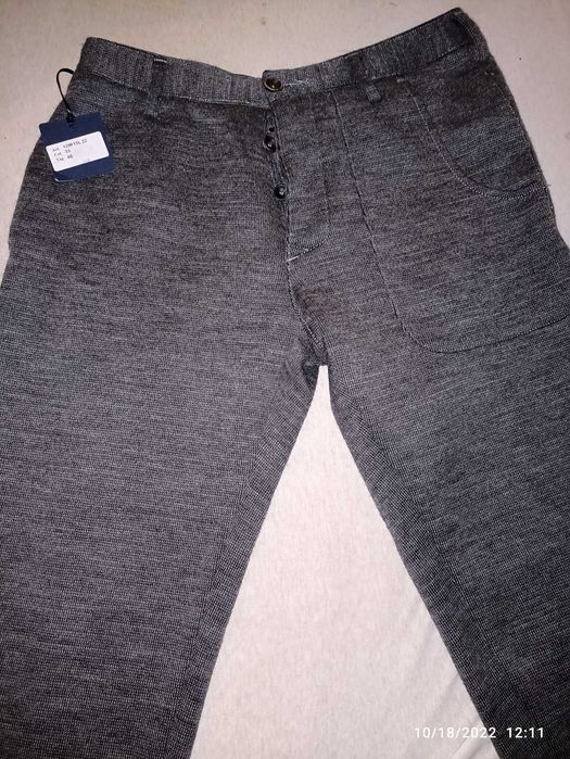 Pantaloni Eleganti MATHS 50% Lana + 50 Bumbac . Made in Italy !