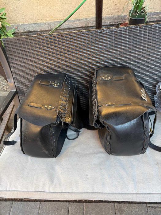 Coburi genti laterale moto SUZUKI Intruder piele