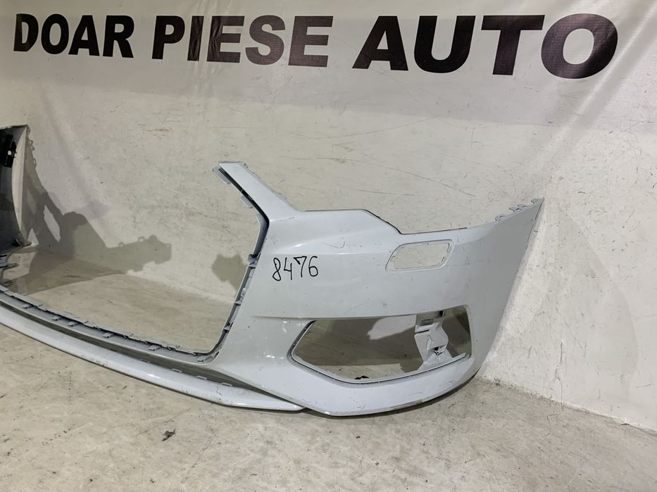 Bara fata Audi A6, C8, 2018, 2019, 2020, 2021, 2022, 2023, cod origine OE 4K0807437, cu gauri pentru spalatori faruri si senzori de parcare (6).