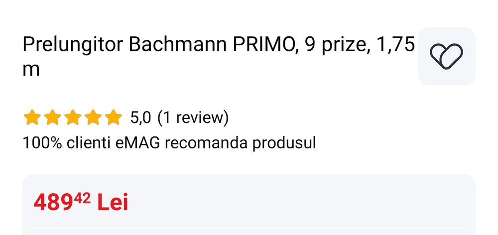 NOU 4 Bachmann PRIMO prelungitoare profesionale 9 prize