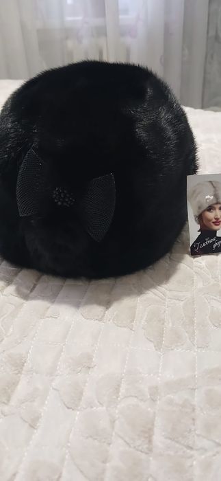 Шапка норковая женская