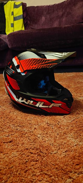 Мотокрос каска, коментар на цената  WULF M размер