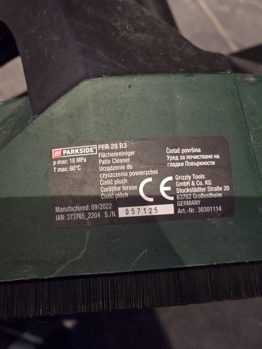 Parkside PFR 28 B3 Уред за почистване на гладки повърхности