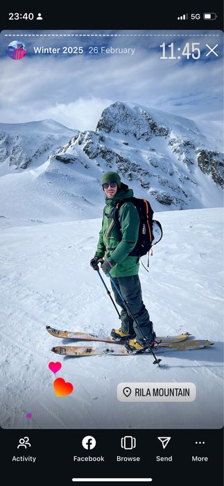 Сплитборд Nitro 161cm., автомати Karakoram и колани Kohla + сгъв. щеки