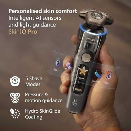 Нова Philips i9000 Prestige XP9402 – самобръсначка SkinIQ, 5 режима