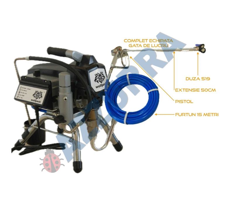 Pompa de vopsit si zugravit AIRLESS Diafragma Profesională 5.5L/min