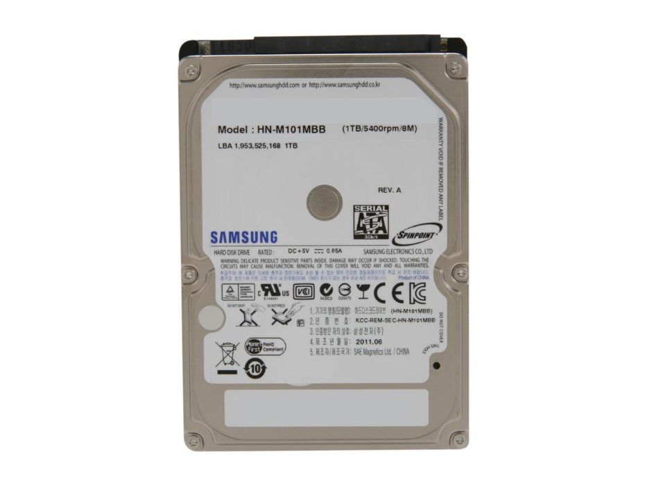 Hard disk HDD laptop 1TB 1000GB SATA3 SAMSUNG ST1000LM024 2.5 inch