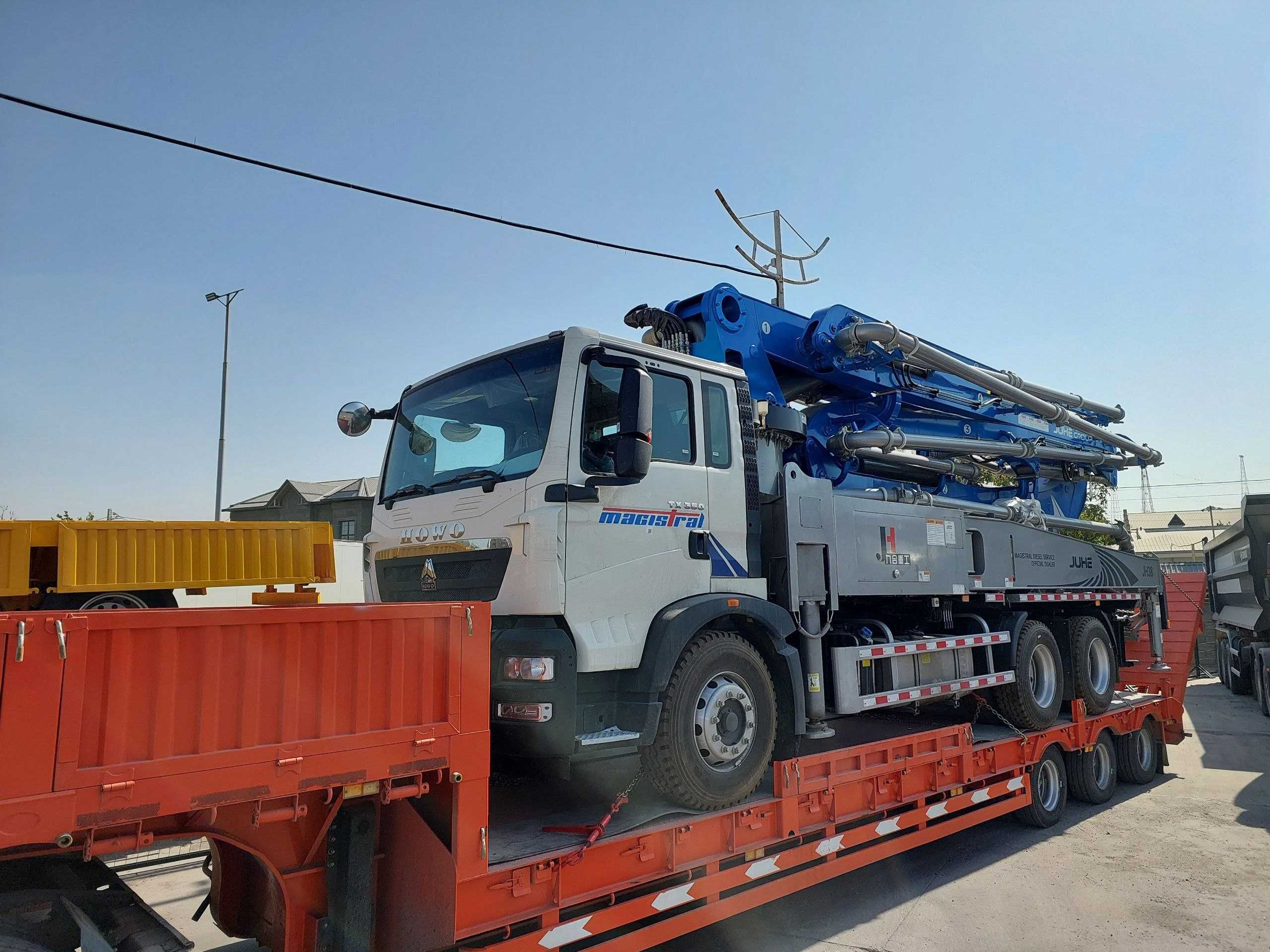 Автобетононасос Howo Jiuhe JH38 на шасси HOWO TX (38 метр)