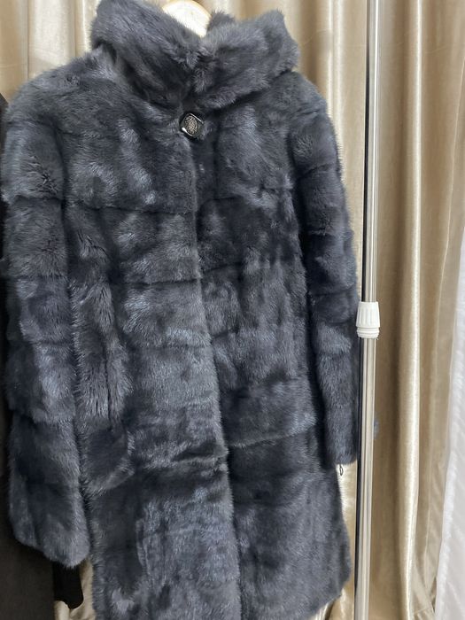 Продам серую норковую шубу!