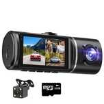 Cameră Auto DVR Triplă Full HD, 32GB inclus, nouă, sigilată