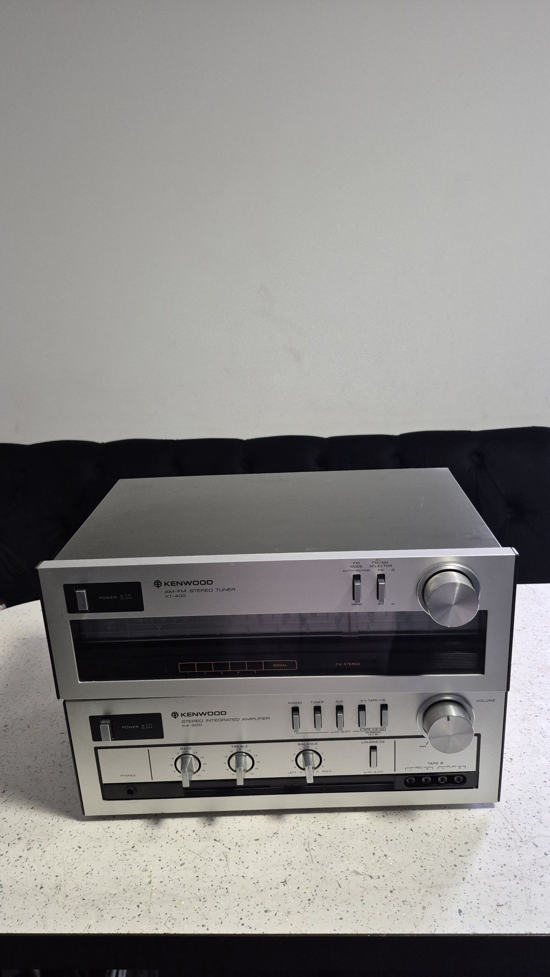 Amplificator Kenwood KA-30 și tuner Kenwood KT-400