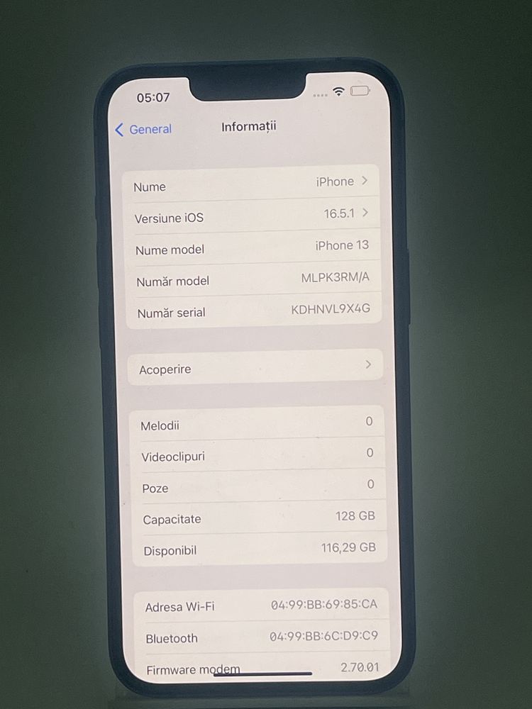 Iphone 13 BAT 94 128 Gb cod 13343