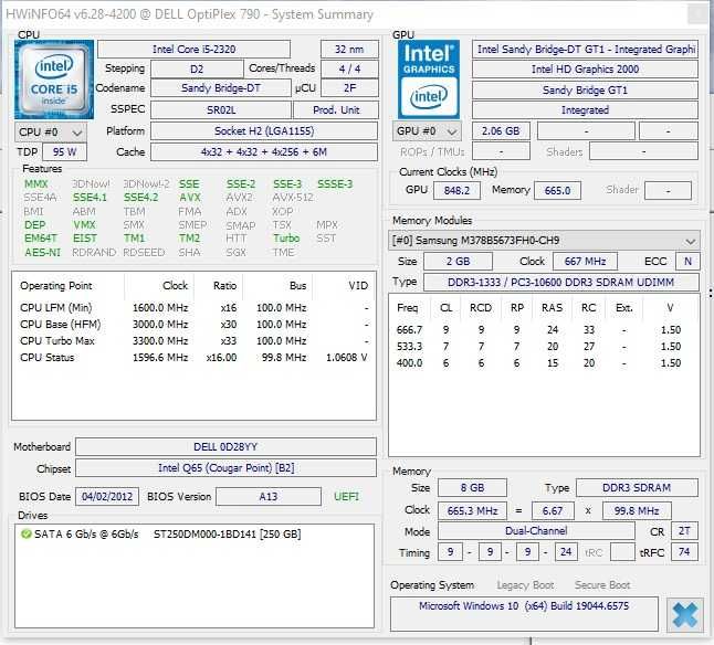 Calculator Unitate PC Dell Optiplex 790 I5 2320 3.3 Ghz Windows 10