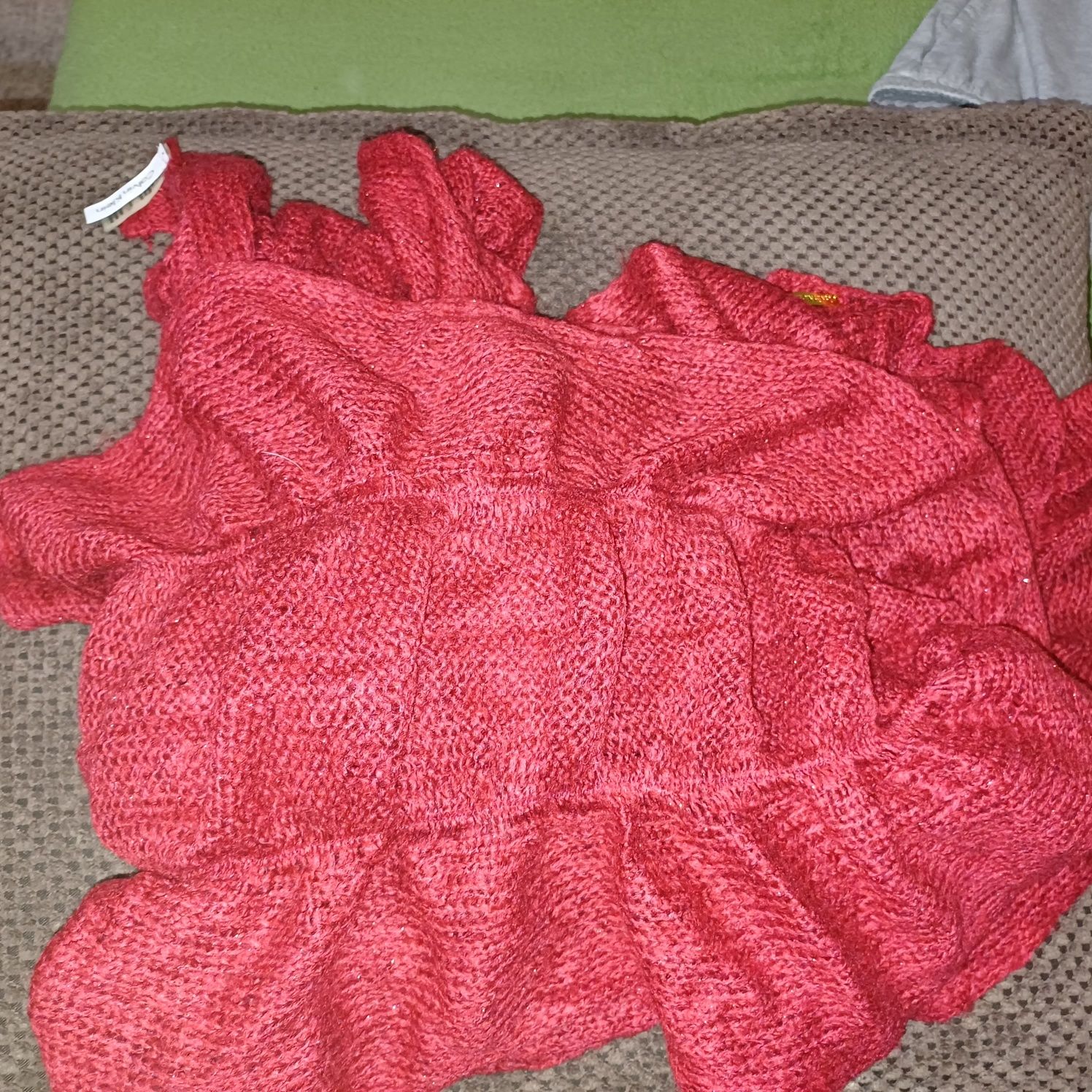 Червен шал Calvin Klein