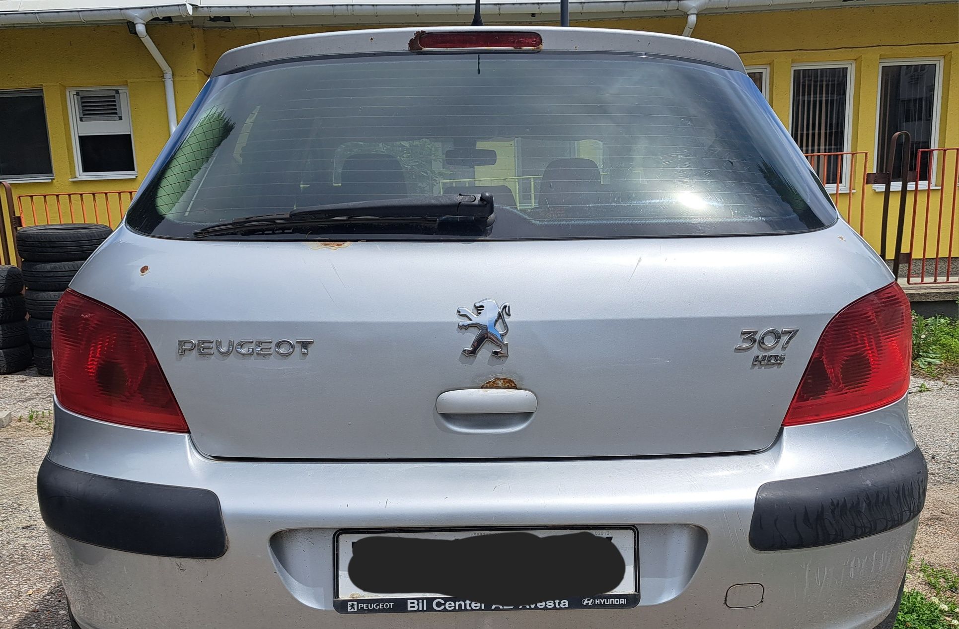 Врата багажник Пежо 307 хетчбег сив Peugeot 307