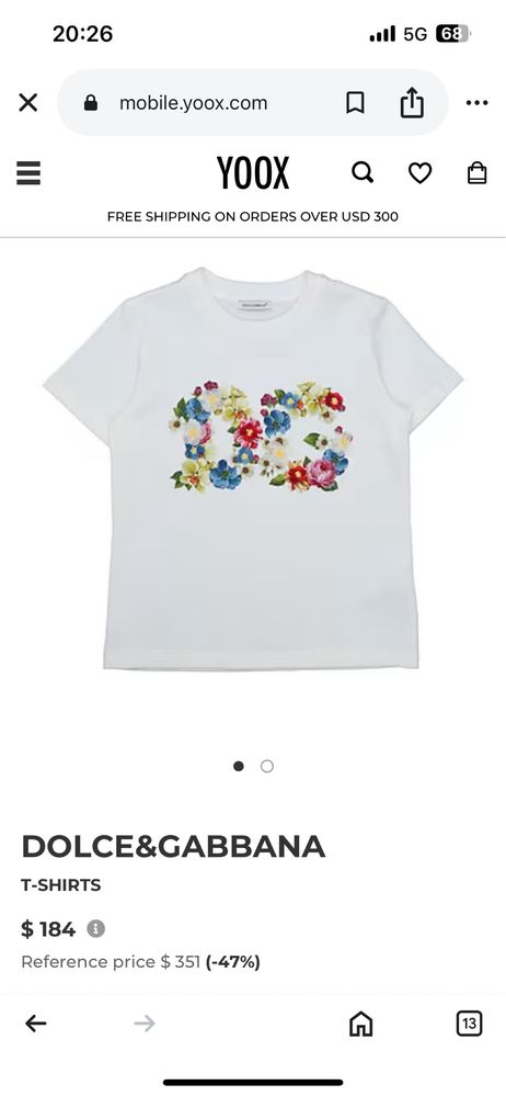 DOLCE&GABBANA детска блузка за момиченце