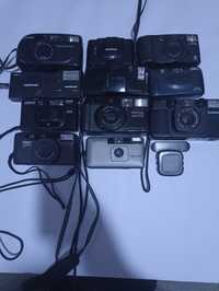 Colecție aparate foto vechi pe film Olympus, Konica, Nikon,Canon