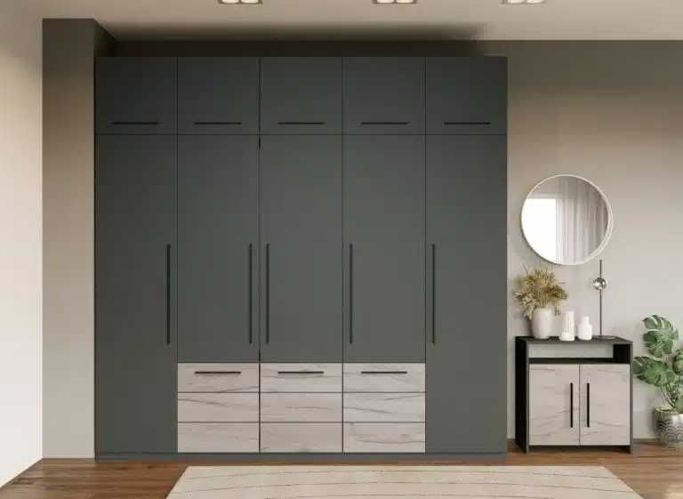 Set Mobila Dormitor Gri Noce C17 - Transport Gratuit in 4-10 zile