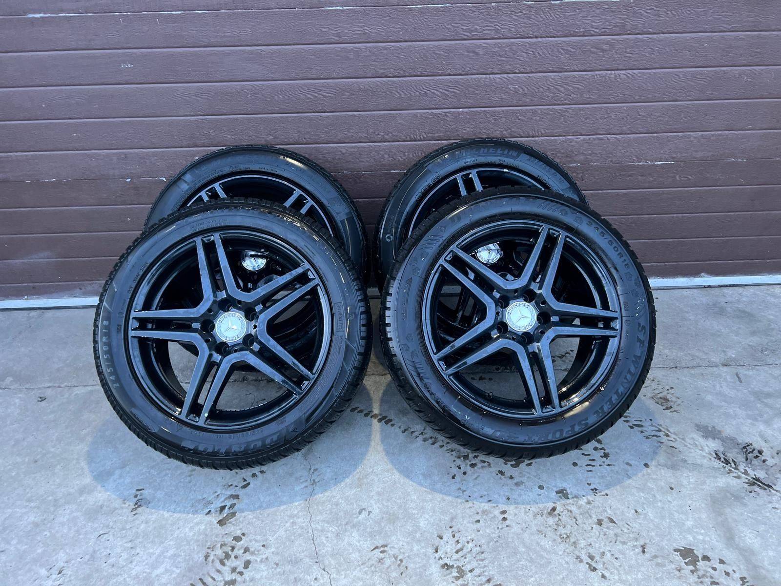 Jante R18  5x112 mercedes audi vw cu cauciucuri de iarna