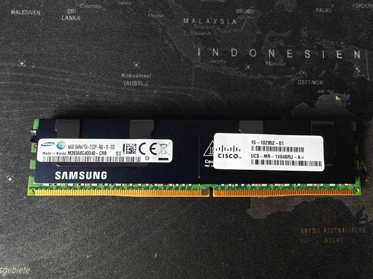Cisco 64GB DDR4-2133 REG RDIMM (Два броя)