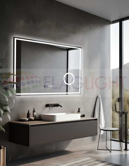 -10% Елегантни огледала за баня с лед осветление. 80*60см Топ цени