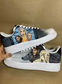 Personalizare sneakersi, AF1 , custom shoes, Nike, Game of Thrones