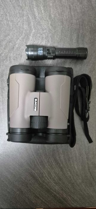 Binocul Suncore 10x42 + Lanterna led reincarcabila