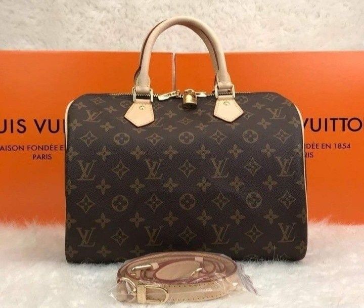 Set Louis Vuitton Speedy (granta +portofel),saculet, etichetă incluse