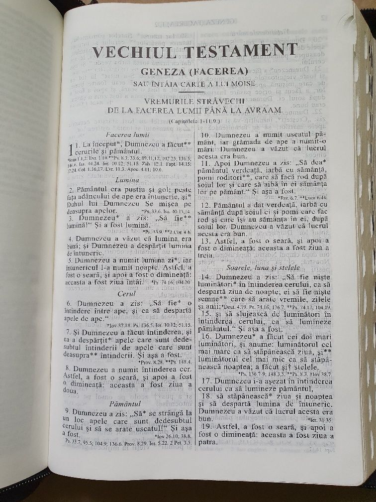 Biblia cu explicatii, concordanta biblica, piele naturala