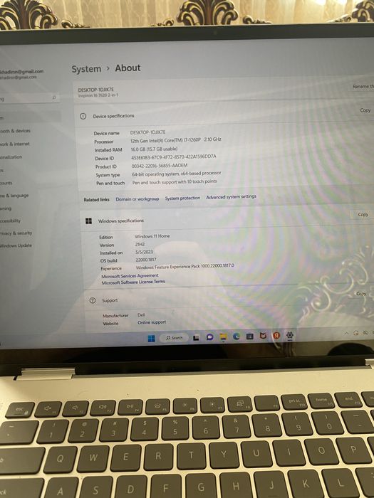 Dell inspiron 16 2-in-1 i7-1260