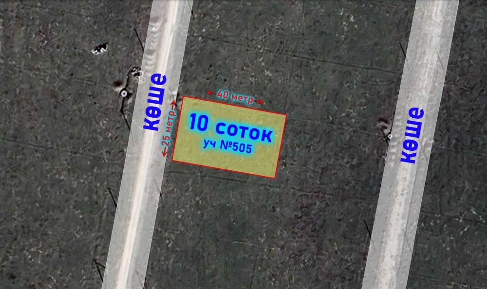Участок Сатылады мкр Қарабастау (ЖМ Оңтүстік) уч №505 - 10 соток