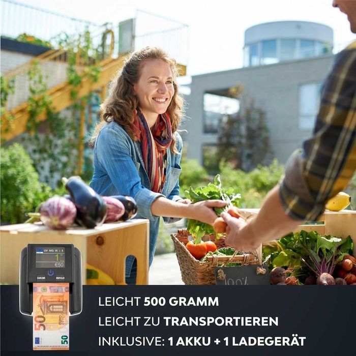 ZENACASA 2-в-1 валидатор и брояч на банкноти с тъчскрийн