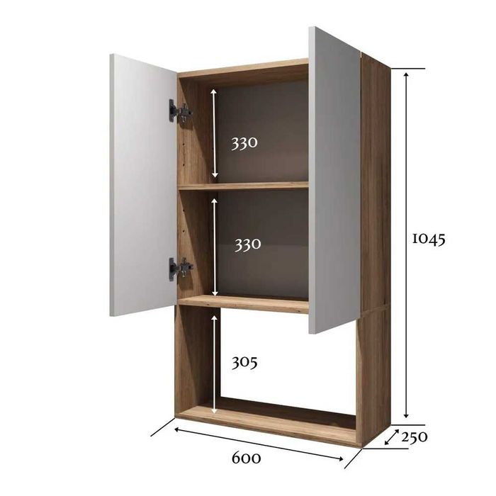 Шкаф-пенал подвесной под стиралку Роска от YANA ECO MEBEL
