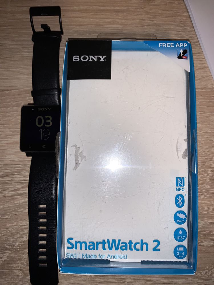 Ceas inteligent Sony SmartWatch 2 SW2, bratara de piele