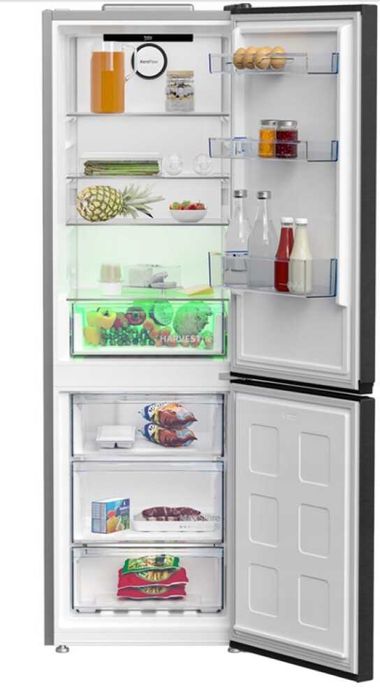 Нов инверторен хладилник с фризер Beko 185 см 366 литра