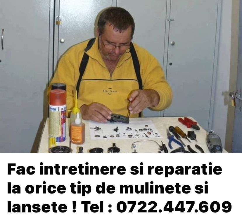 Mulinete,lansete-intretinere