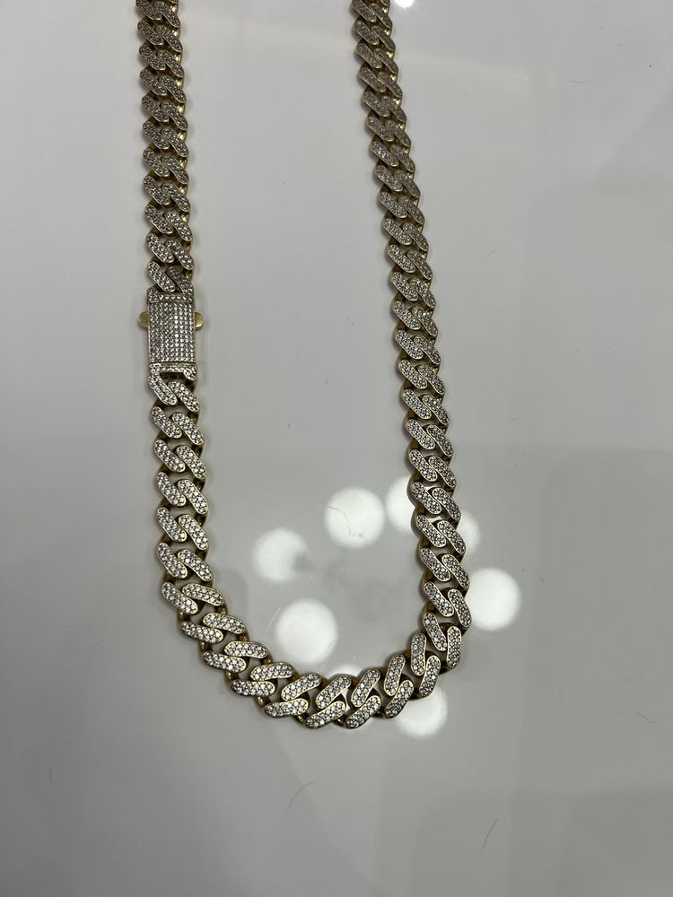 Lant cuban aur 14k 93,15 grame