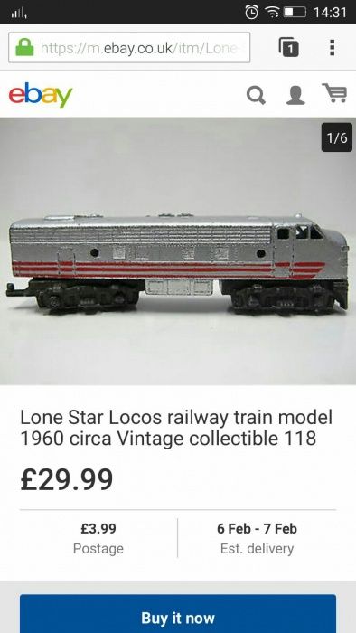 Tren Lone Star machete made in England locomotiva și vagon