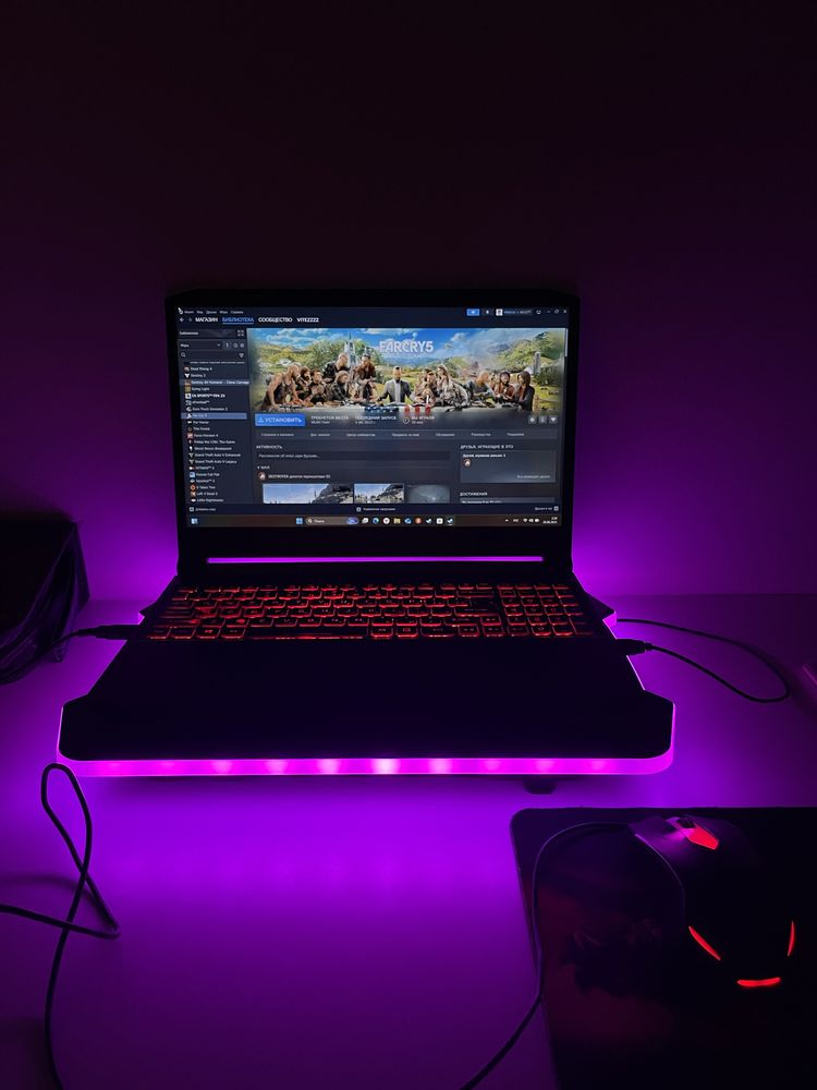 Acer nitro 5/ Ryzen 5 в отличном состояний + Steam аккаунт с 50 играми
