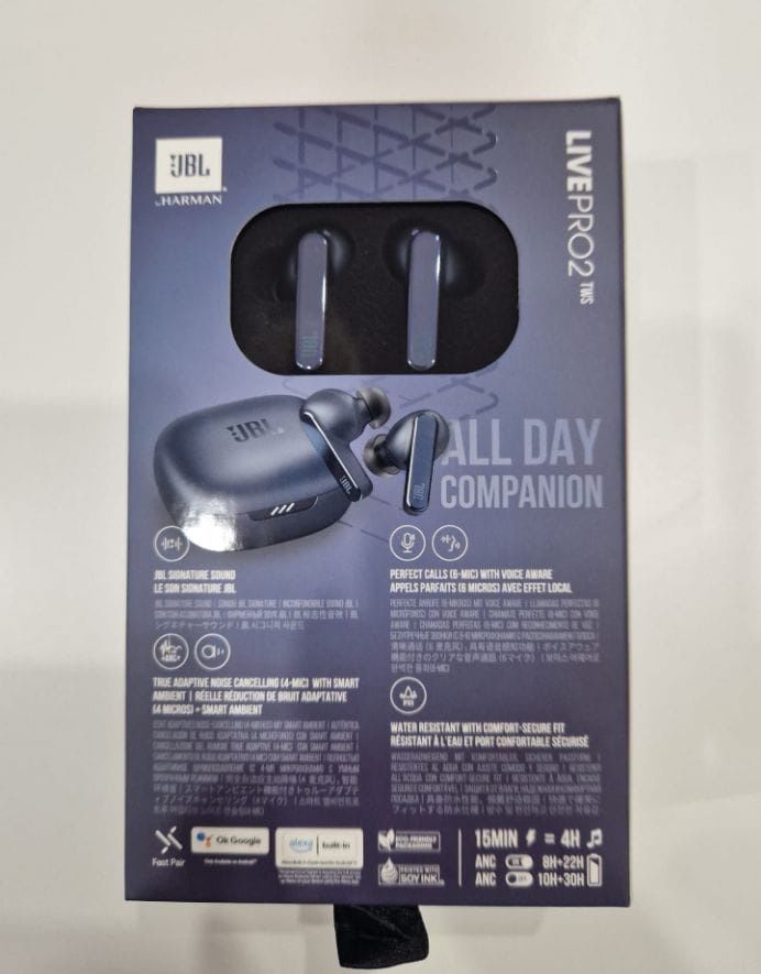 Casti audio in-ear JBL Live Pro 2 TWS, True Wireless, NC, 6 microfoane
