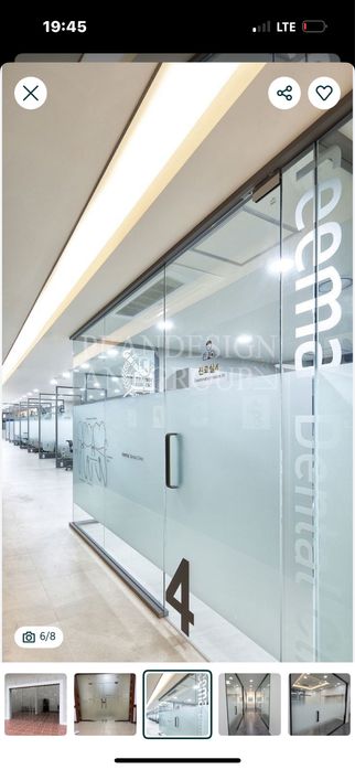 Каленное стекло 10 мм стеклянные перегородки калит ойна стекло