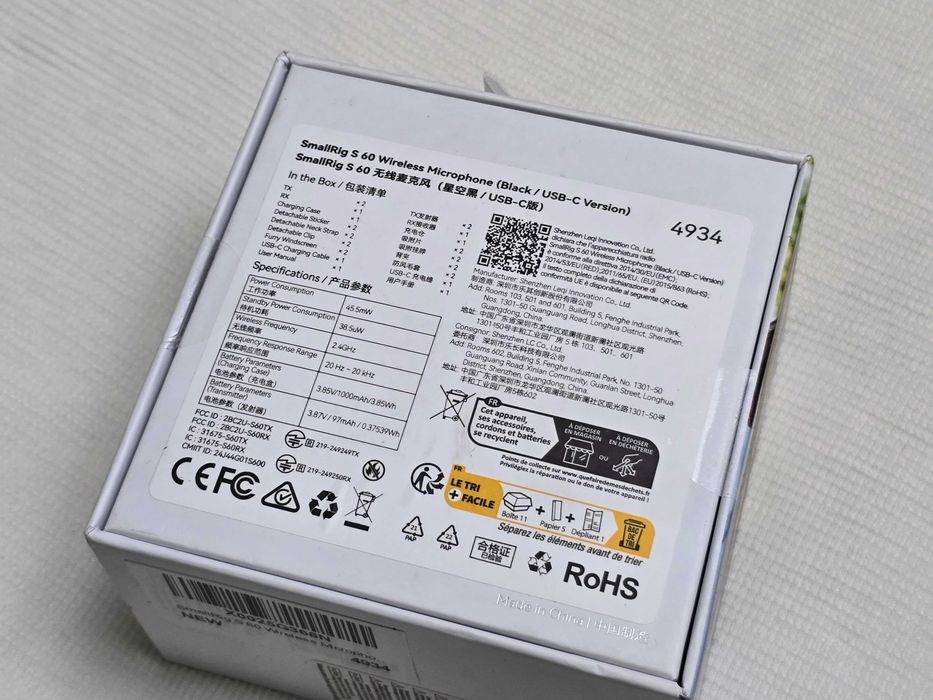 Microfon Vlog etc SmallRig S60 Wireless Sigilat