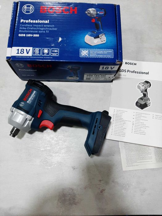 Нов Акумулаторен ударен гайковерт BOSCH GDS 18V-350